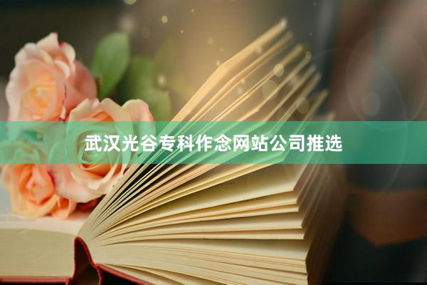 武汉光谷专科作念网站公司推选